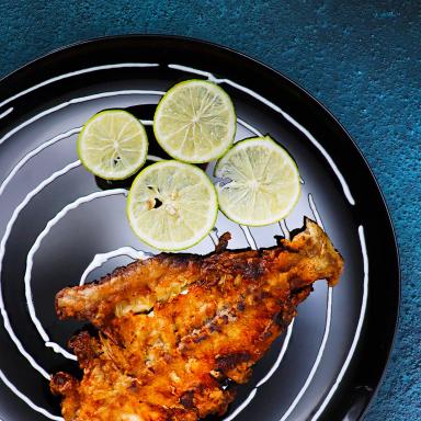 ماهی با لیمو و خامه