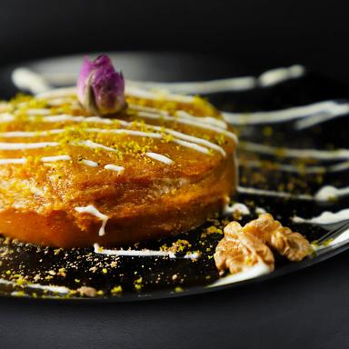 دسر کدو حلوایی با خامه