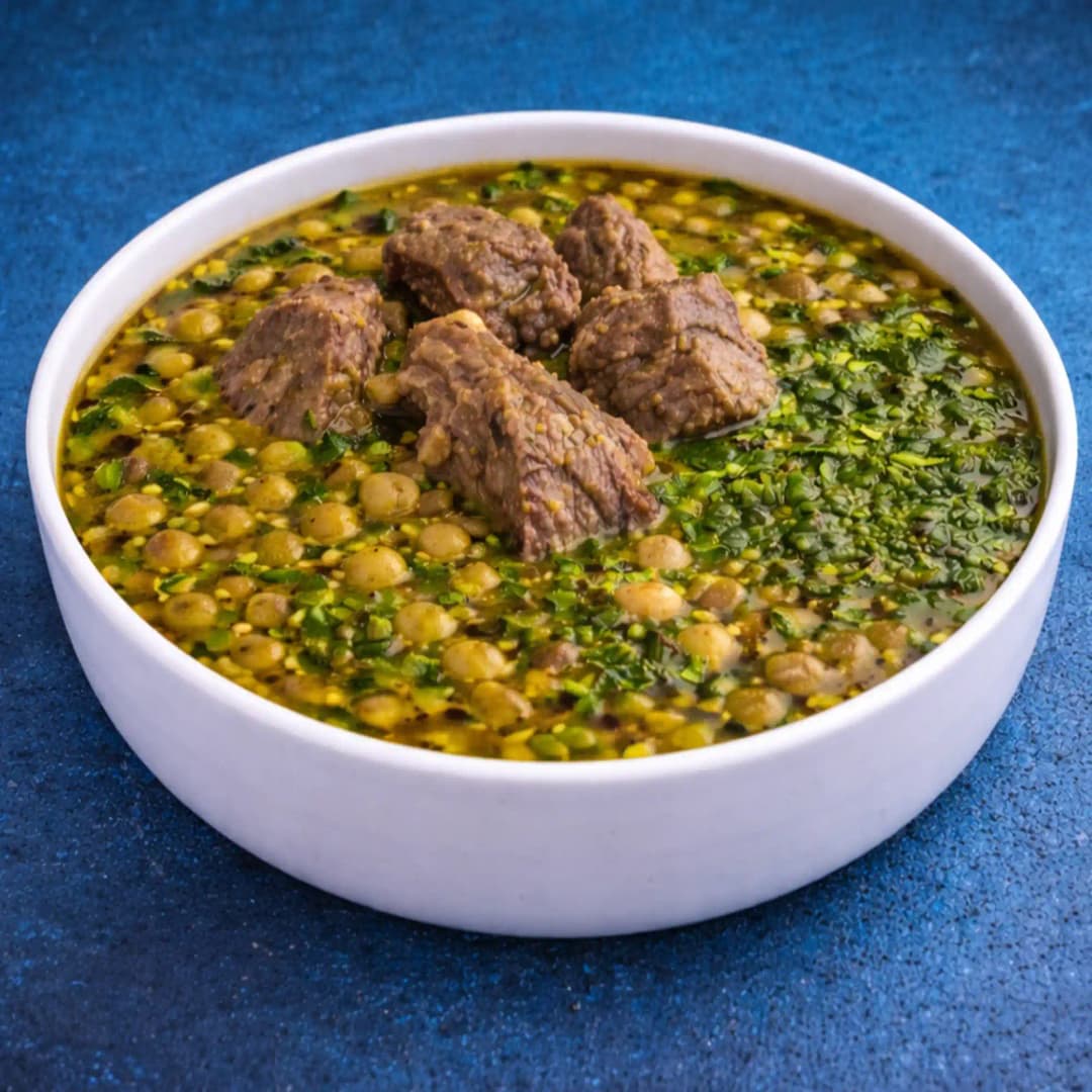 آبگوشت نعناع و جعفری