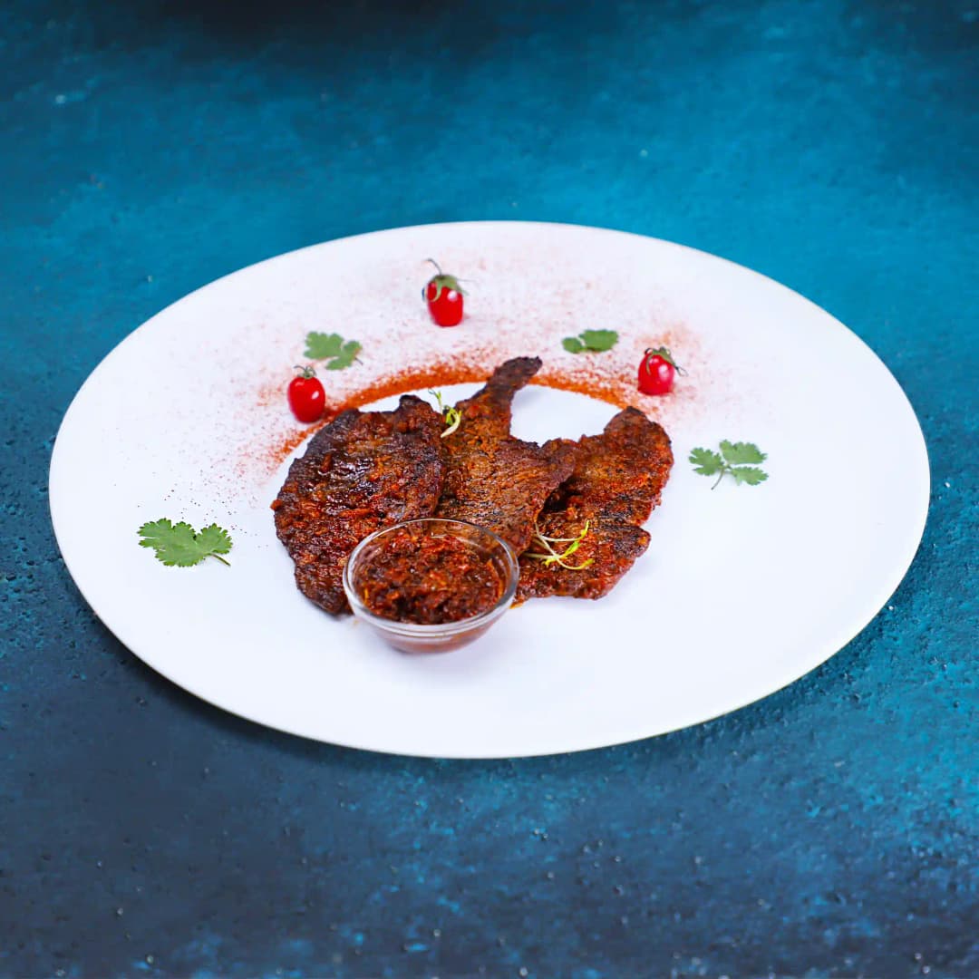 اسکالوپ گوشت و گوجه‌فرنگی