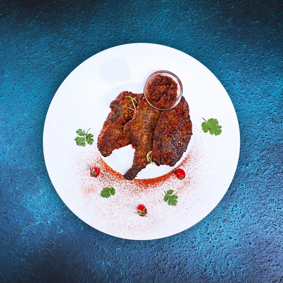 اسکالوپ گوشت و گوجه‌فرنگی
