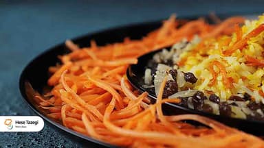 طرز تهیه هویج پلو مجلسی به همراه فواید آن