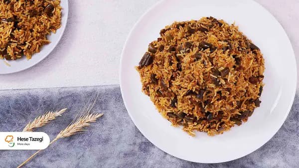 طرز تهیه لوبیا پلو سنتی به همراه ارزش غذایی آن