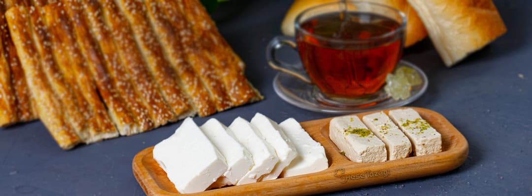 نان و پنیر و حلوا ارده