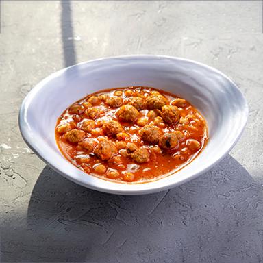 سوپ نخود و گوشتقلقلی