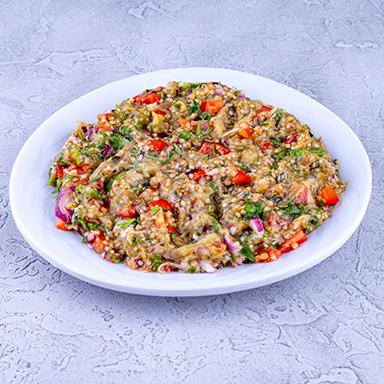 سالاد بادمجان و فلفل