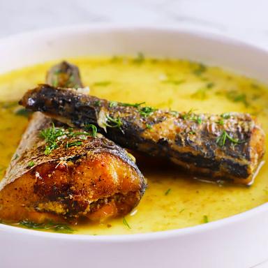 ماهی با نارنج و گلپر