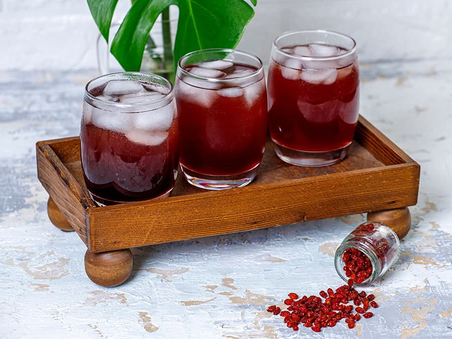 شربت سیب و زرشک و آبلیمو