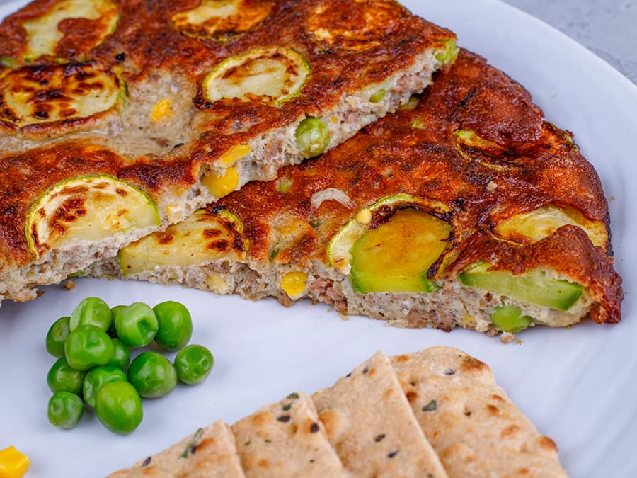کوکو کدوسبز و گوشت