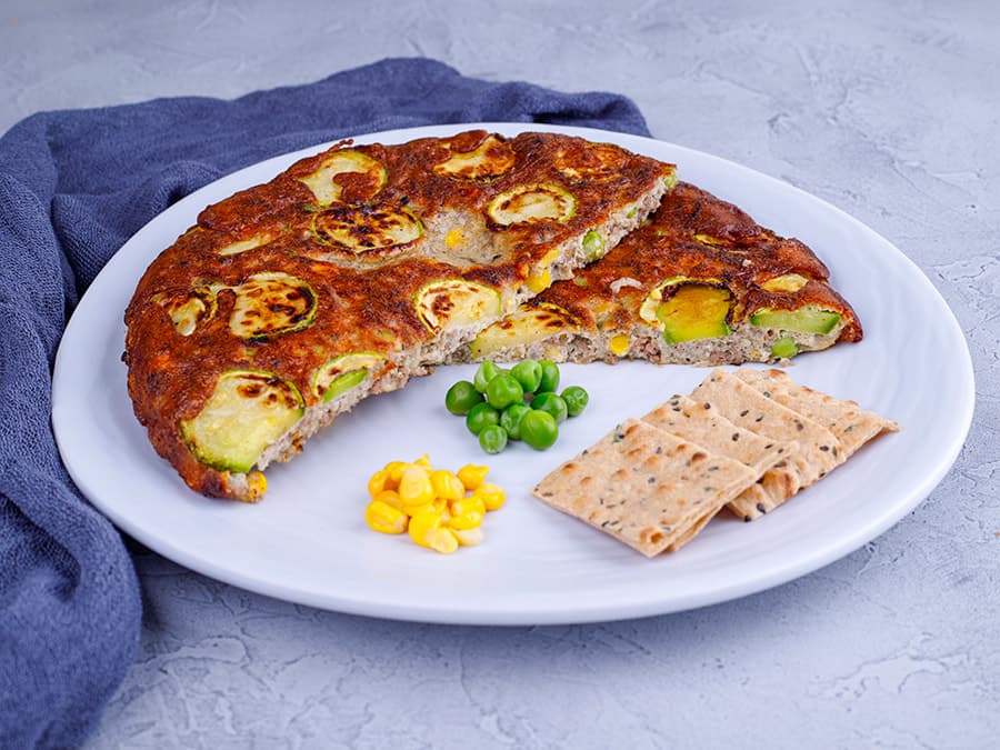 کوکو کدوسبز و گوشت