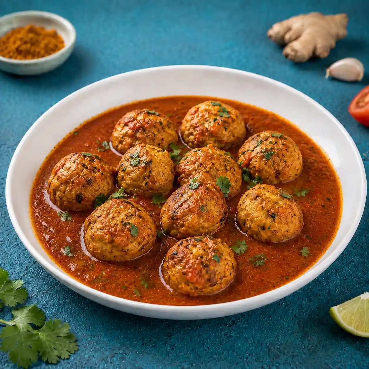 کوفته ماهی با سس گوجه