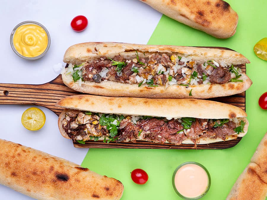 ساندویچ مغز و زبان