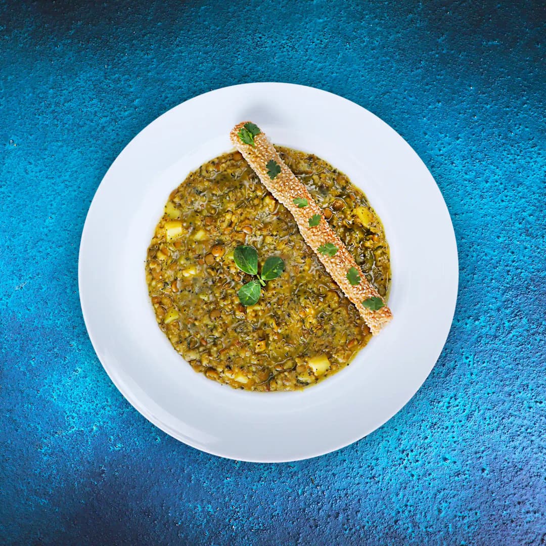 آش عدس و بلغورجو