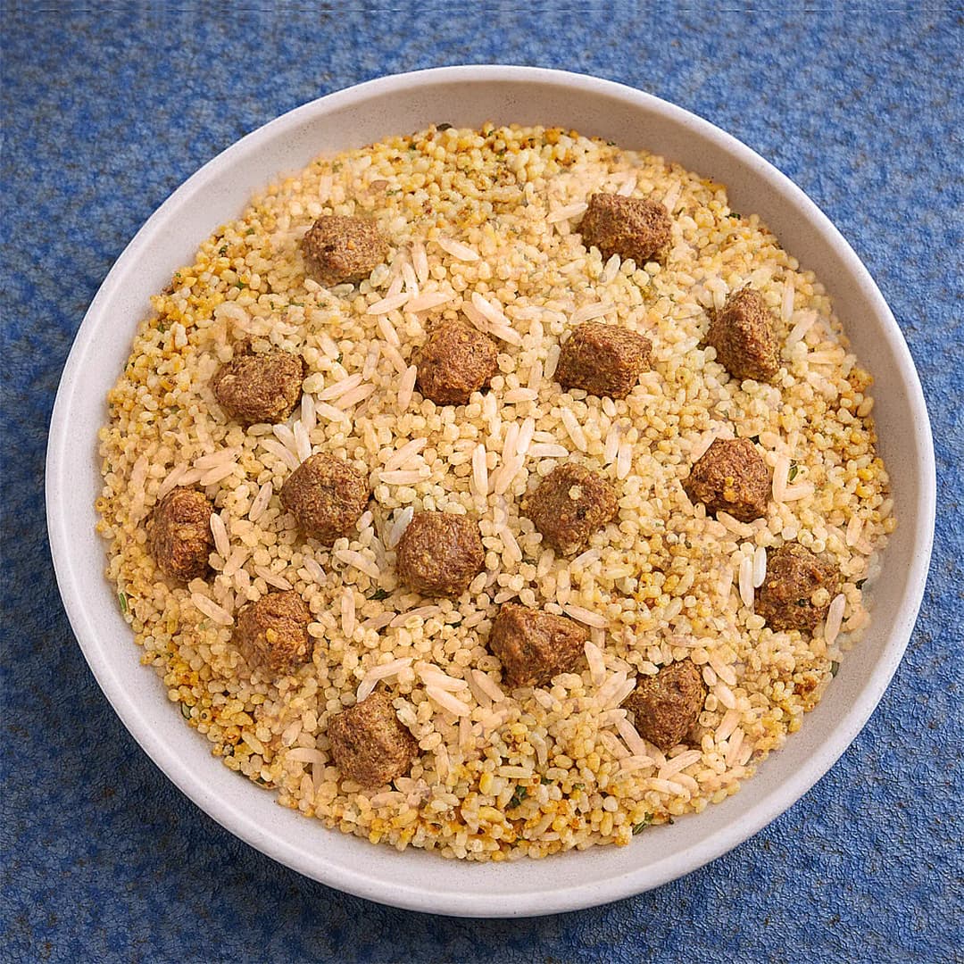 دَمی برنج و بلغور گندم