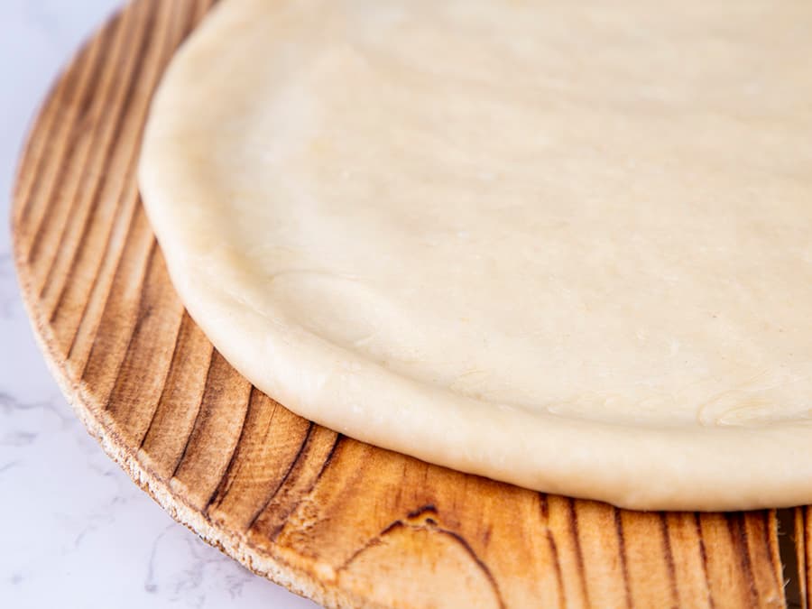 خمیر پیتزا (نازک)