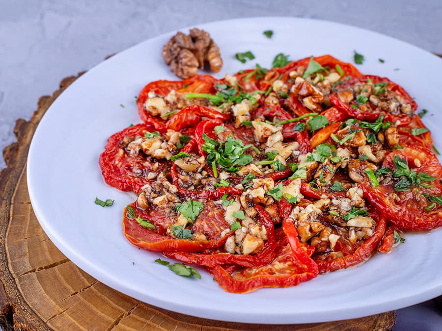 گوجهفرنگی با روغن زیتون