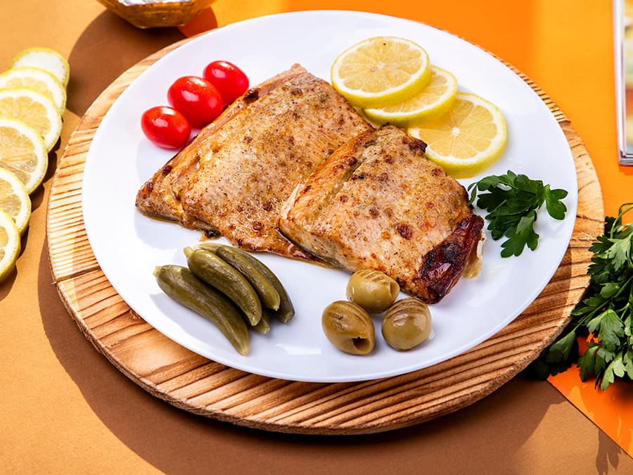 گالری ماهی با مرینیت خردل