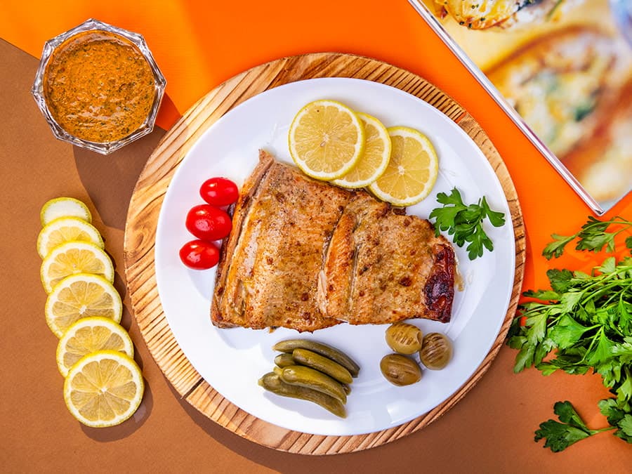 گالری ماهی با مرینیت خردل
