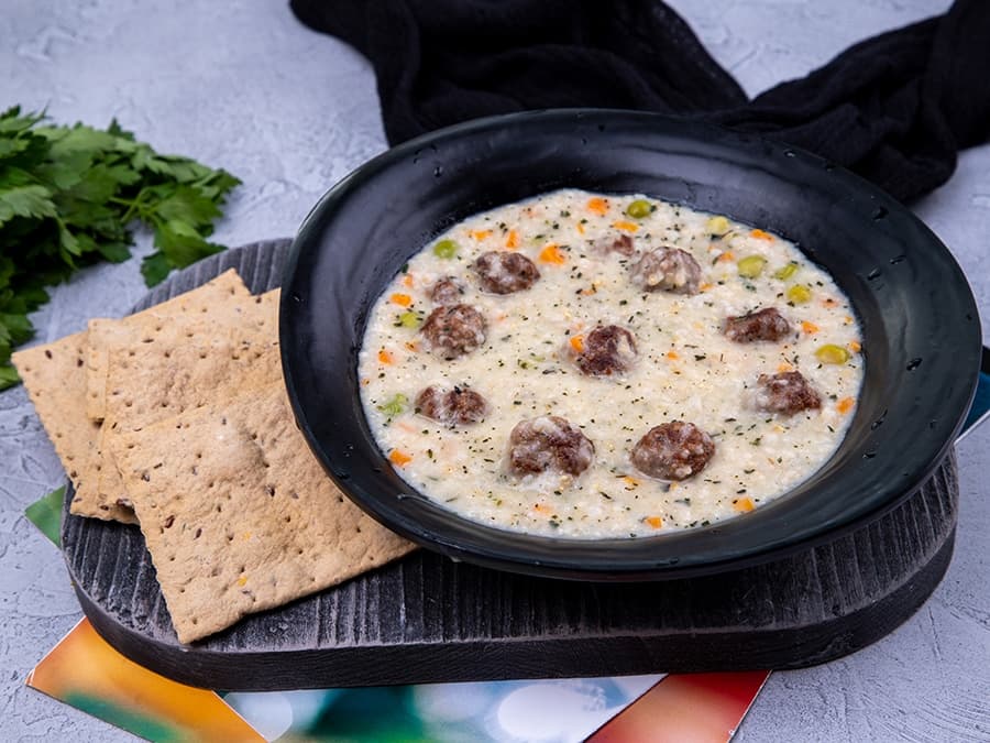 گالری سوپ گوشت قلقلی و سبزیجات