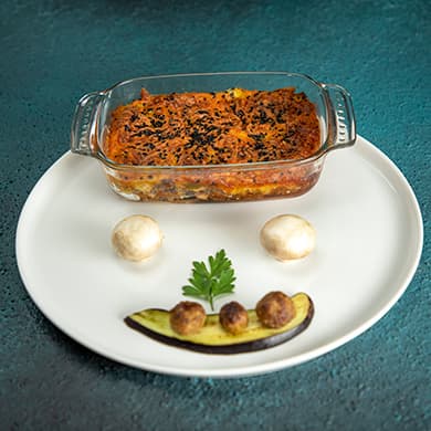 گراتن بادمجان و گوشت