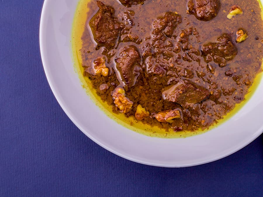 خورش آلو و گردو سمنان