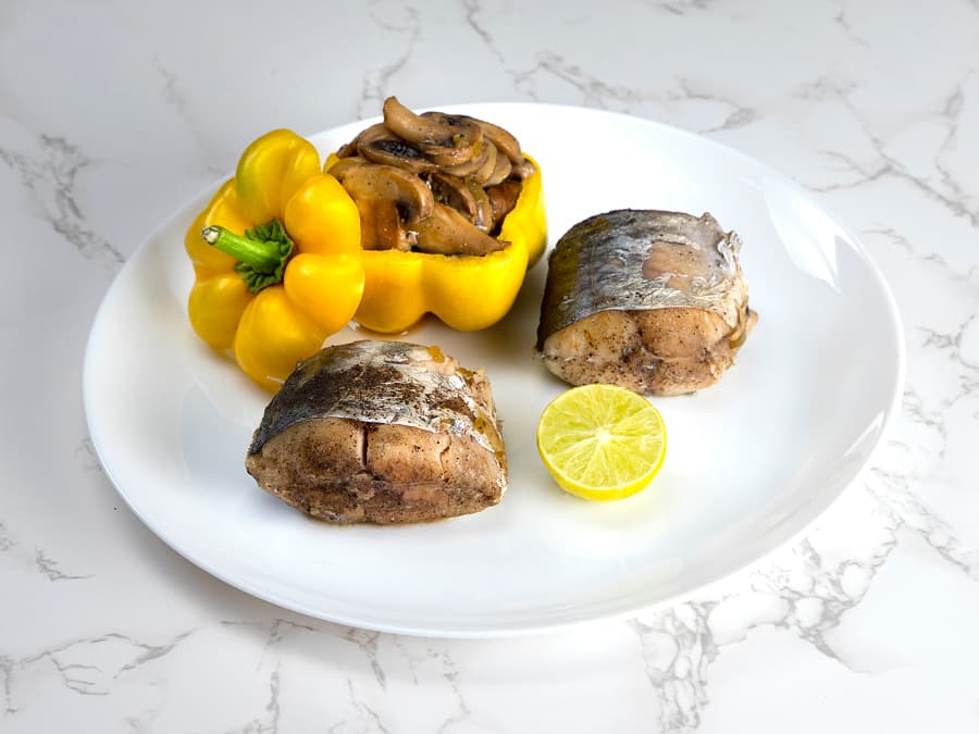 ماهی با قارچ