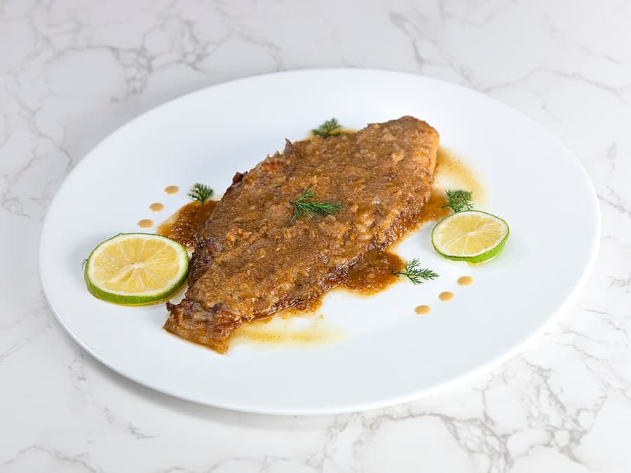 ماهی با سس ارده