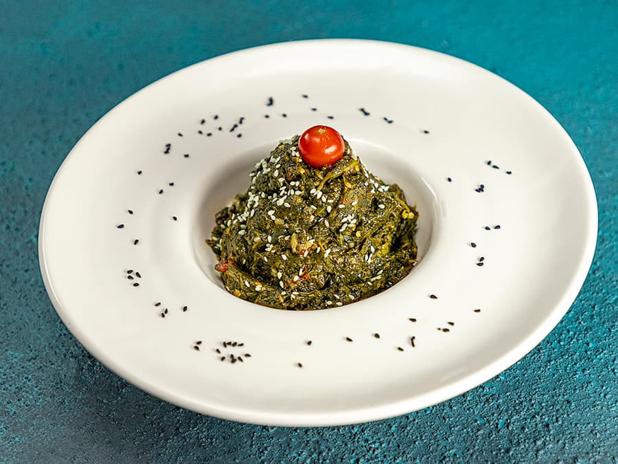 سالاد اسفناج گرم