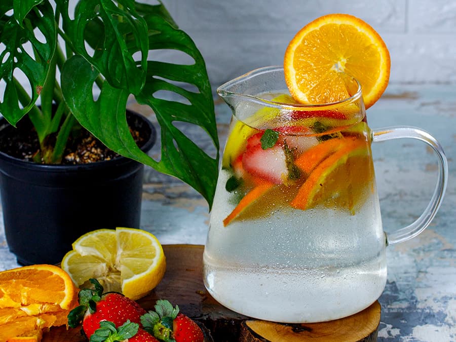 دتاکس (لیمو، پرتقال و توتفرنگی)