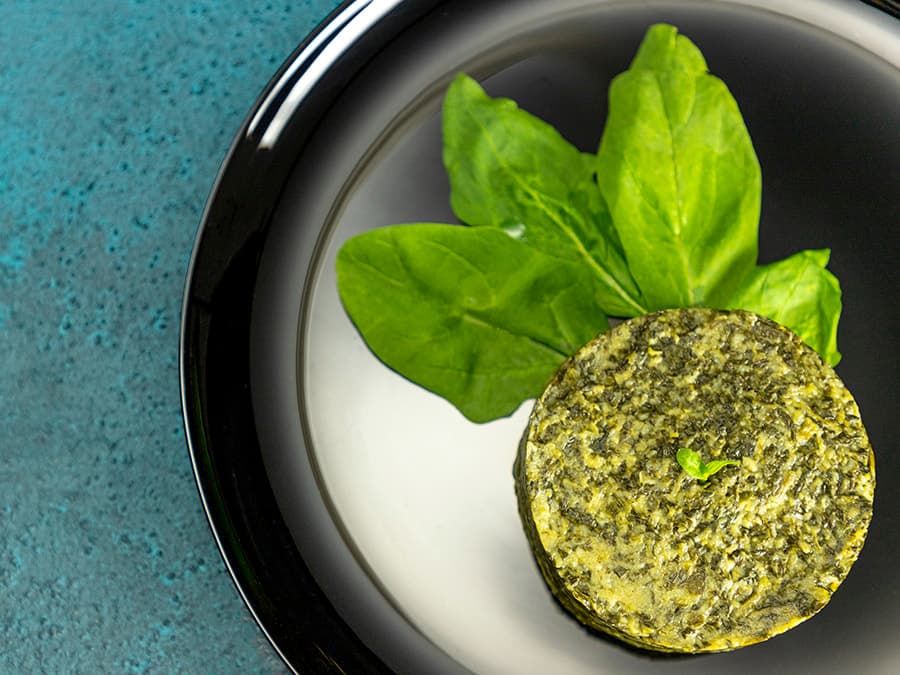 پوره سیب زمینی با اسفناج