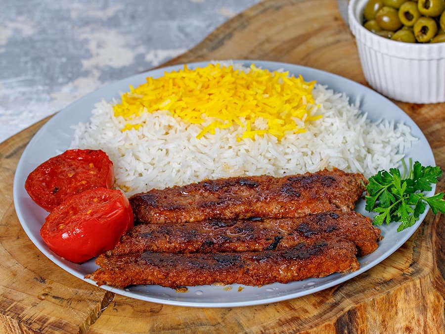 کباب تابهای با گوجهفرنگی