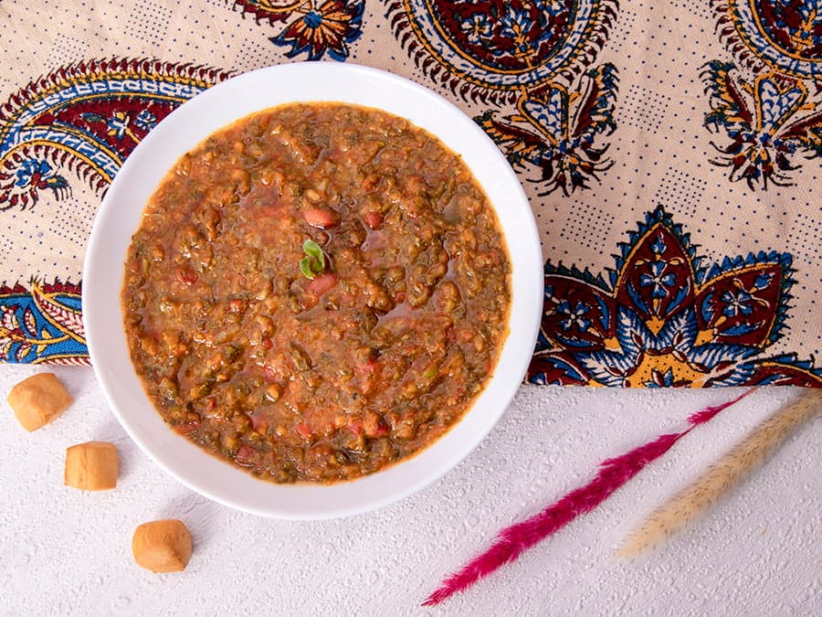 آش جعفری و گوجهفرنگی