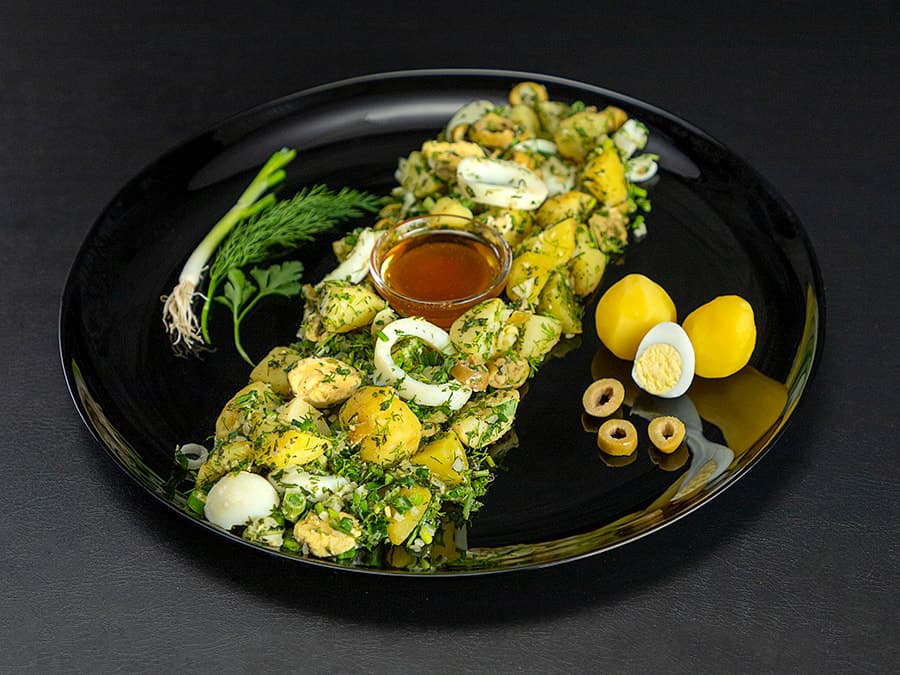 سالاد سیبزمینی و تخممرغ