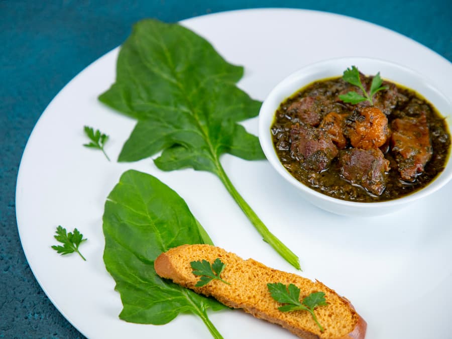 خورش آلو اسفناج
