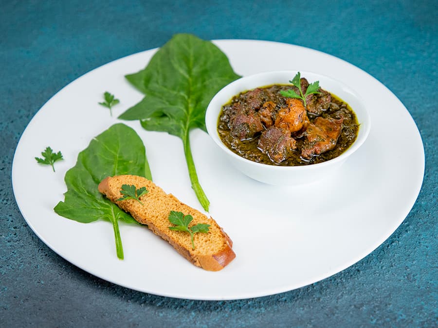 خورش آلو اسفناج