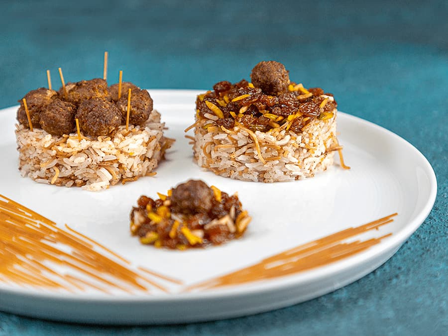رشتهپلو با گوشت