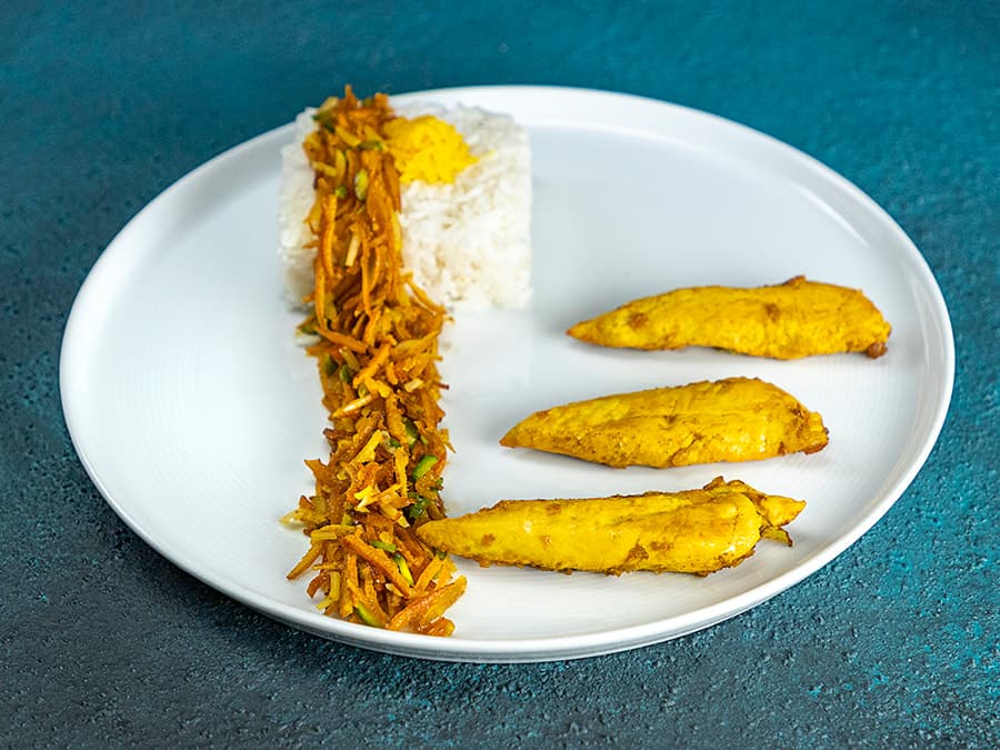 شیرینپلو با مرغ