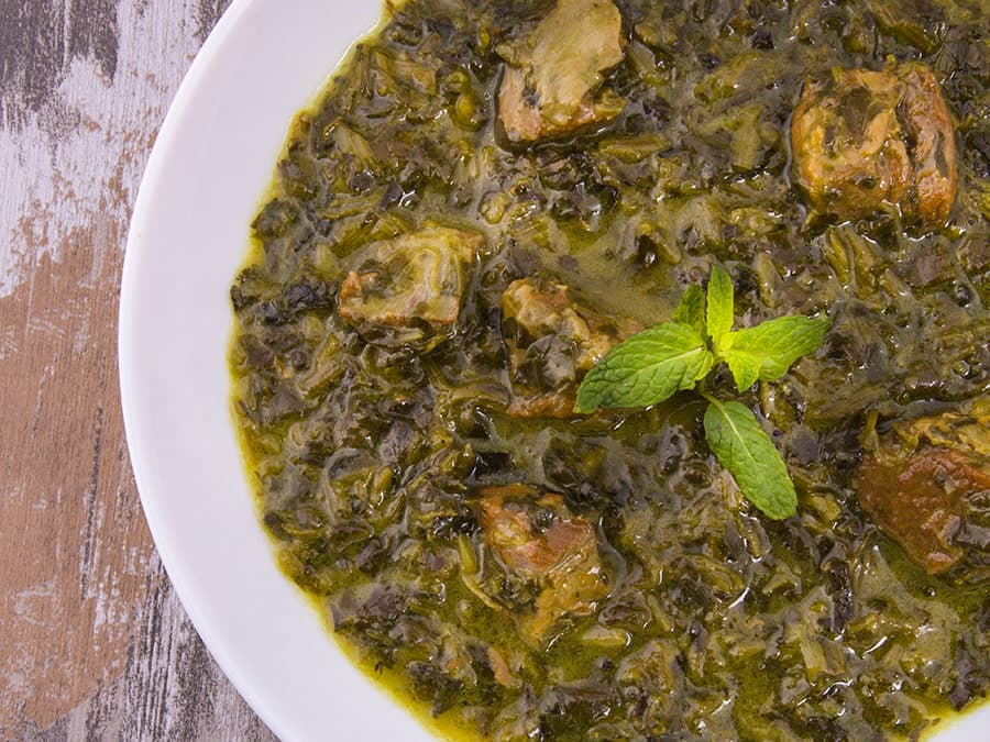 خورش اسفناج