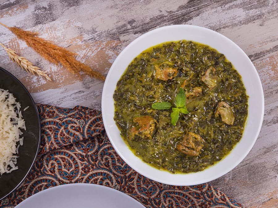 خورش اسفناج