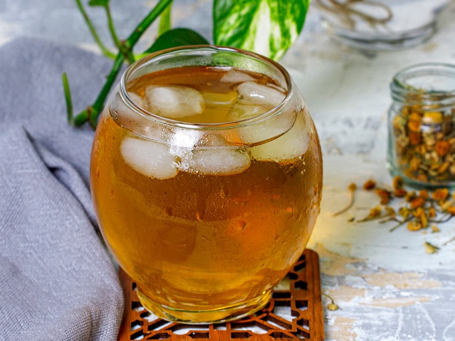 شربت وانیل و بابونه