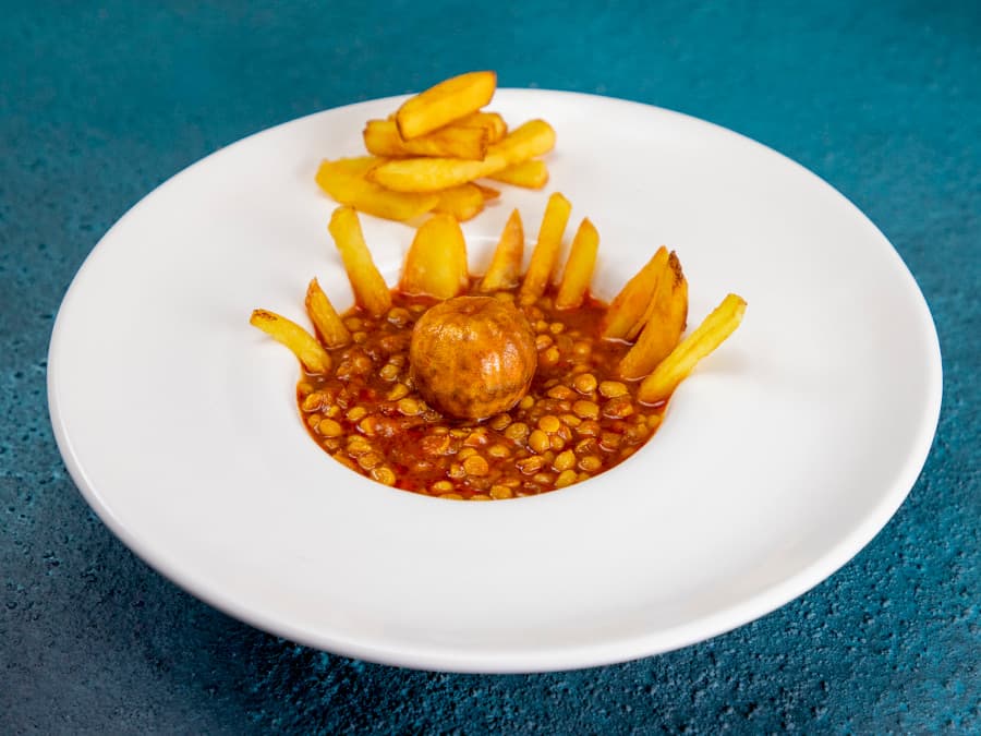 خورش قیمه سیب زمینی (بدون گوشت)