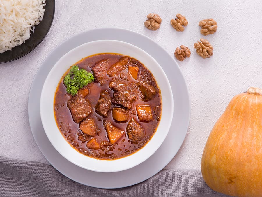 خورش گردو با کدو