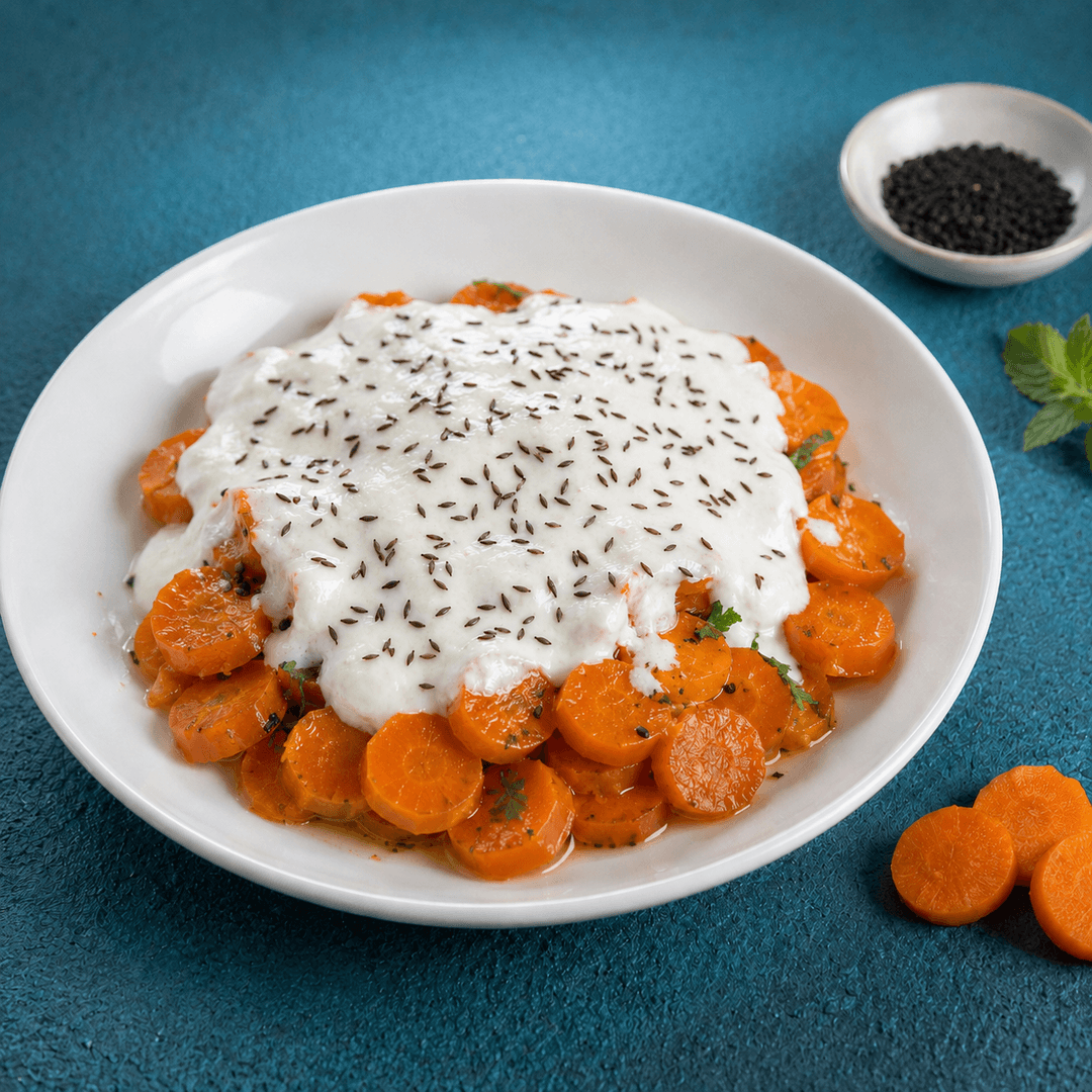 خوراک هویج با ماست