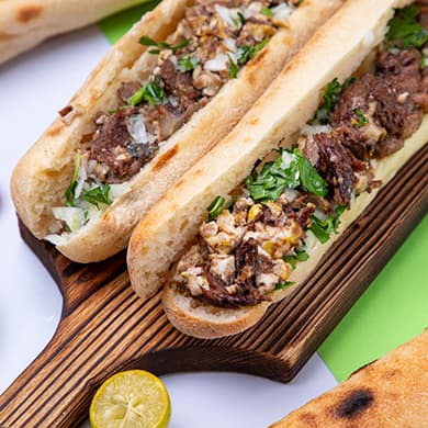 ساندویچ مغز و زبان