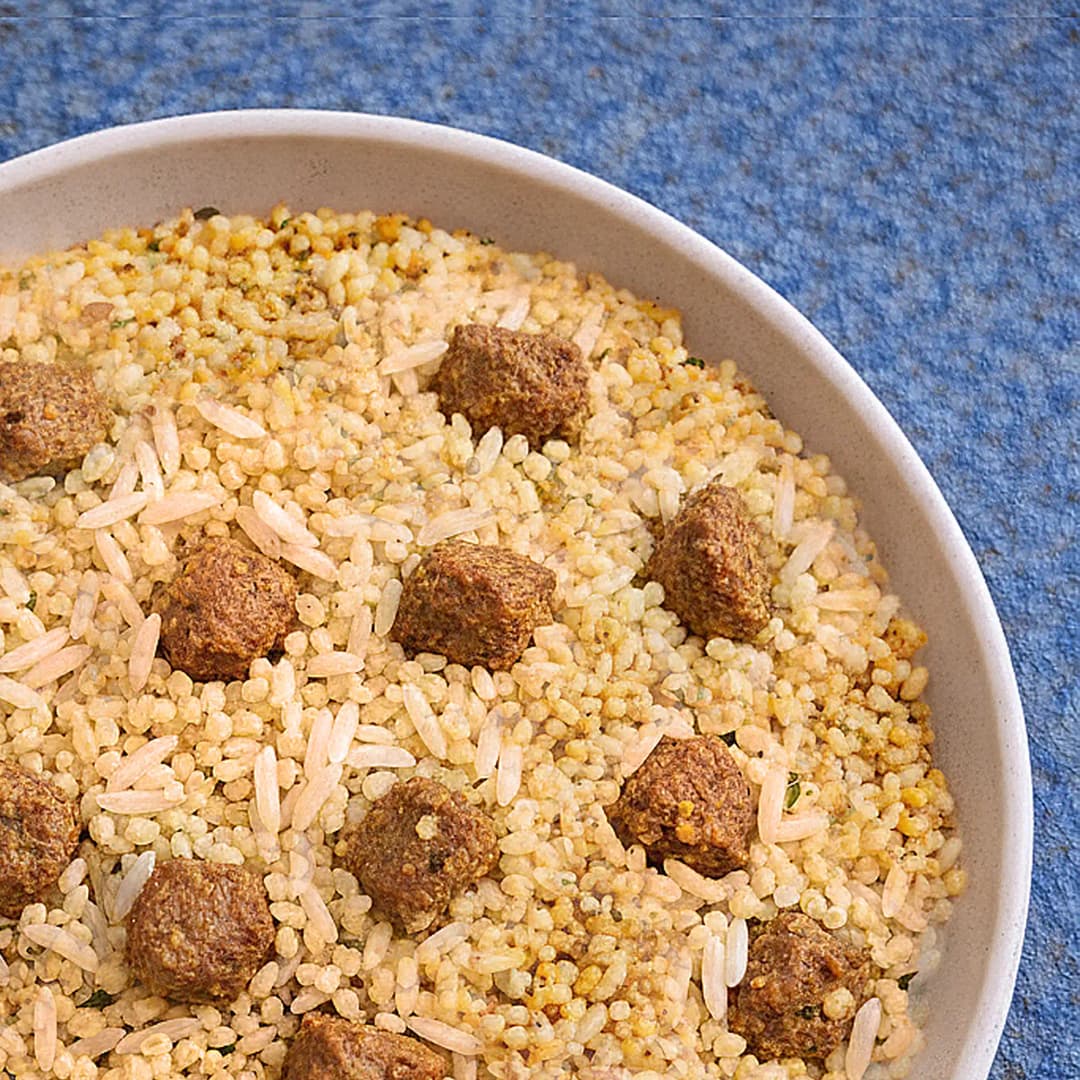 دَمی برنج و بلغور گندم
