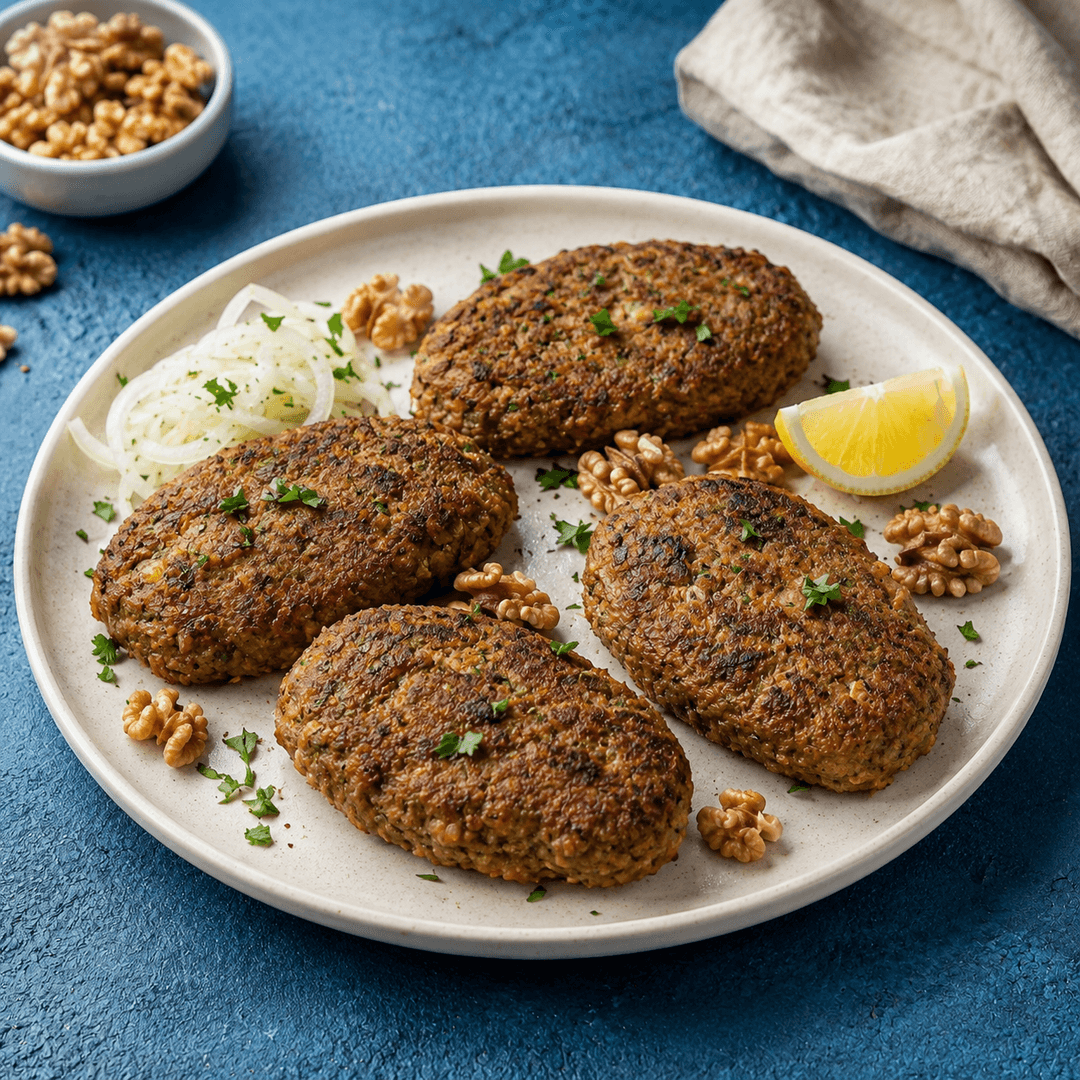 کتلت گوشت و گردو